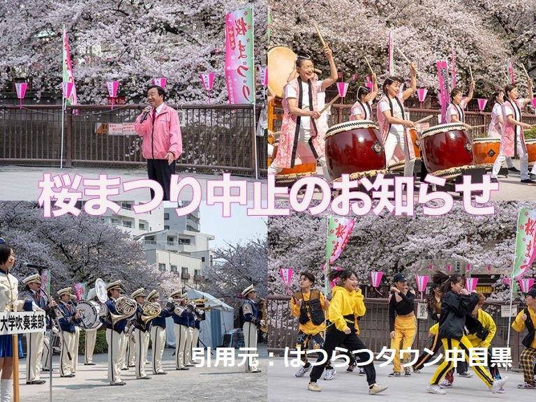 目黒川で行われる中目黒桜祭りが中止に！ボンボリの設置はあります！！｜ナカメディア