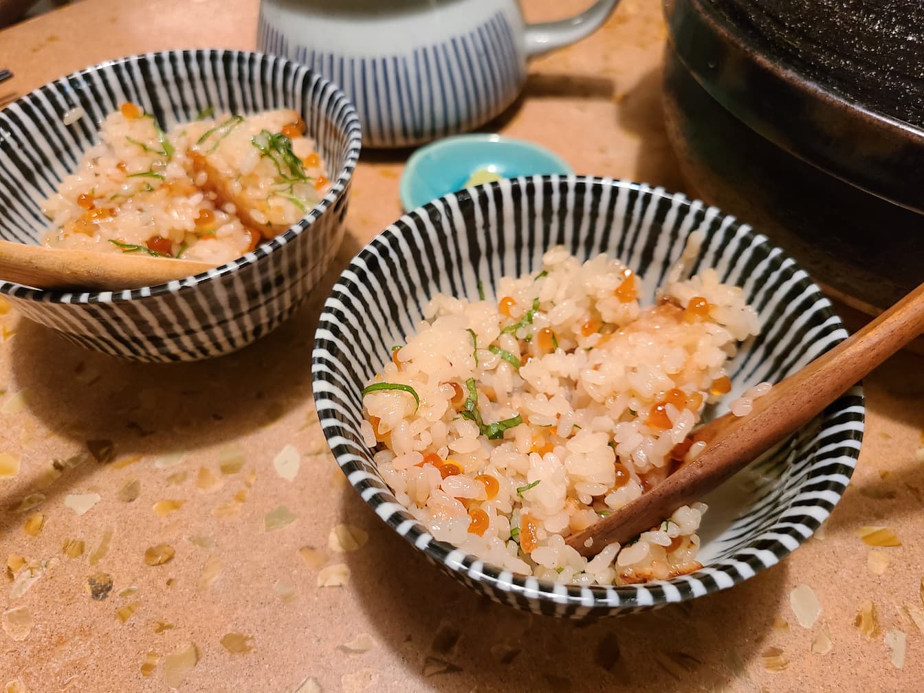 うにといくらの土鍋ごはん