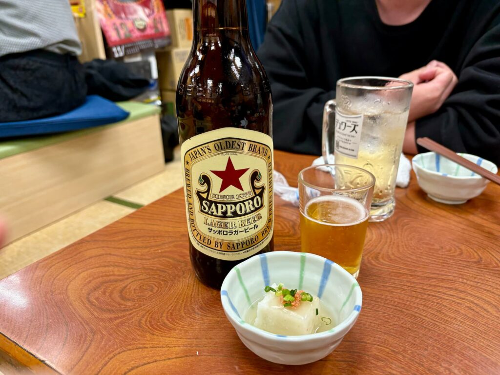 藤八の瓶ビール