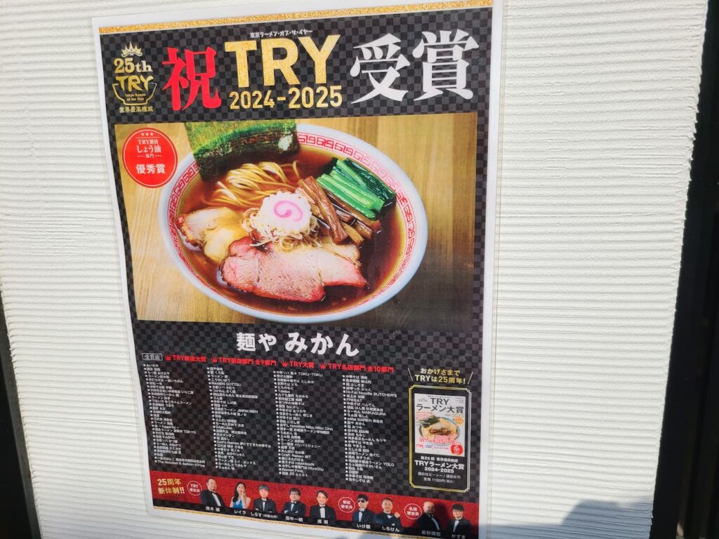 TRYを受賞したみかん
