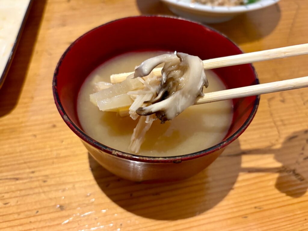 はな豆の味噌汁